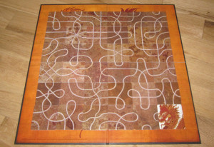 The Tsuro game board.